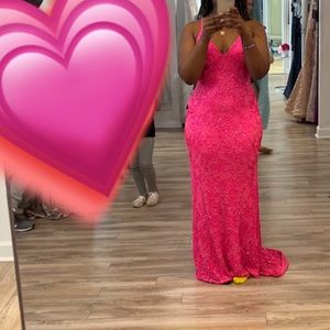 Long pink prom dress, never worn